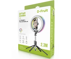D-Fruit ringlight 10" + tripod-selfie stick DF169