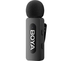 BOYA BY-V10 V2.0 Wireless Microphone 2.4GHz - Juodas
