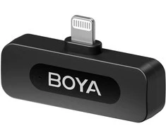 Mikrofonas BOYA BY-V1 V2.0 belaidis 2.4GHz - juoda