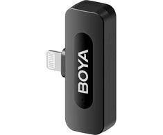 BOYA belaidis mikrofonas BY-V2 V2.0 2.4GHz su 2 siųstuvais ir 1 imtuvu (Lightning) Juodas EU