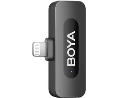 BOYA belaidis mikrofonas BY-V2 V2.0 2.4GHz su 2 siųstuvais ir 1 imtuvu (Lightning) Juodas EU