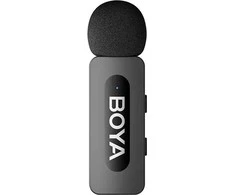 BOYA belaidis mikrofonas BY-V3 Combo 2.4GHz, su 2 siųstuvais ir 2 imtuvais (C tipo ir „Lightning“) Juodas EU