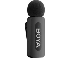 BOYA belaidis mikrofonas BY-V30 2.4GHz su 2 siųstuvais ir 1 imtuvu (C tipo) Juodas EU