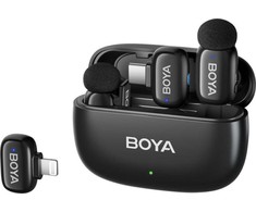 „Boya“ belaidis mikrofonas „mini-12 Lightning“/USB-C, juodas | „Boya“