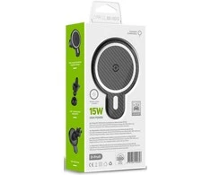 D-Fruit telefono laikiklis automobilyje + belaidis įkroviklis Magnetic 15W (DF109)
