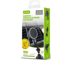 D-Fruit telefono laikiklis automobilyje + belaidis įkroviklis Magnetic 15W (DF109)
