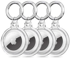 Tech-Protect Icon 4-pack Apple AirTag – dėklas telefonui skaidrus