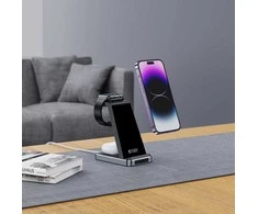 Tech-Protect belaidis įkroviklis A26 3in1 QI15W, juodas
