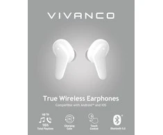 Vivanco belaidės ausinės Fresh Pair BT, balta (60604)