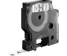 Dymo label tape D1 9mmx7m 10pcs, juodas/baltas