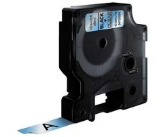 Dymo label spausdintuvas tape D1 12mmx7m, juodas/clear
