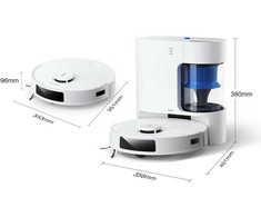 Ecovacs DEEBOT N20 PLUS dulkių siurblys-robotas, Baltas