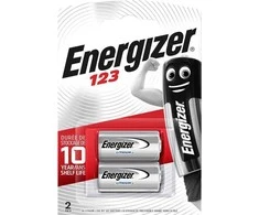 „Energizer“ baterijos CR123 3V 2 vnt.