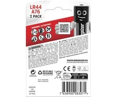 Energizer battery Alkaline A76/LR44 BP2