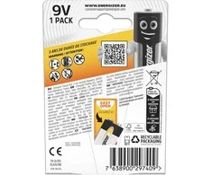 Energizer battery Alkaline Power 9V CHP1