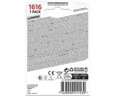 Energizer battery Lithium CR1616 BP1