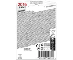 Energizer battery Lithium CR2016 BP2