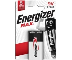 Energizer battery Max Alkaline 9V CHP1