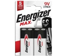 Energizer battery Max Alkaline 9V CHP2
