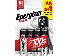 Energizer battery Max Alkaline AA CHP4 3+1