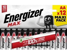 ENERGIZER MAX AA B12 1.5V ALK.BATTERIES