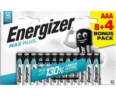 Energizer battery Max Plus Alkaline AAA CHP12 8+4