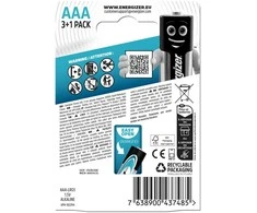 Energizer battery Max Plus Alkaline AAA CHP4 3+1