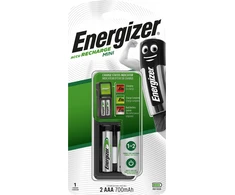 Įkr. elementų kroviklis ENERGIZER+2 vnt. AAA įkr. elementai