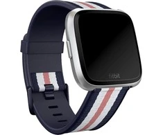 Išmaniojo laikrodžio Fitbit Versa-Lite dirželis, Mėlynos, baltos, rožinės spalvos