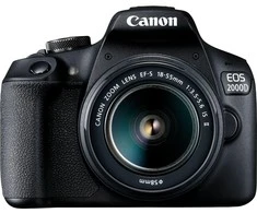 Canon EOS 2000D + 18-55mm IS II rinkinys, juodas