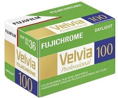 Fujifilm Fujichromo plėvelė Velvia RVP 100/36