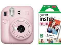 Fujifilm Momentinis fotoaparatas instax mini 12 BLOSSOM Rožinis+instax mini glossy (10pl)