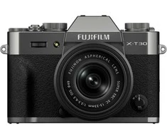 Fujifilm X-T30 III + 13-33mm, charcoal sidabrinis