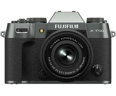 Sisteminis fotoaparatas FUJIFILM X-T50/XC15-45mmF3.5-5.6 OIS PZ Charcoal Sidabrinis (Tamsiai Sidabrinis)