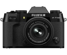 Sisteminis fotoaparatas FUJIFILM X-T50/XC15-45mmF3.5-5.6 OIS PZ Juodas (juodas)