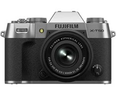Sisteminis fotoaparatas FUJIFILM X-T50/XC15-45mmF3.5-5.6 OIS PZ Sidabrinis (Sidabrinis)