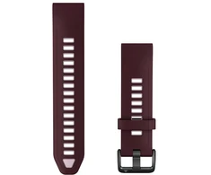 Garmin QuickFit 20 Watch Bands, Dark Cherry/Dust Rose Silicone