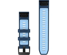Garmin QuickFit 22 Watch Bands, Tidal Mėlyna/Ice Mėlyna Silicone