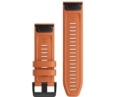 Išmaniojo laikrodžio Garmin greitai atsegamas, silikoninis dirželis, Oranžinės spalvos, 26mm