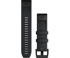 Išmaniojo laikrodžio Garmin greitai atsegamas, silikoninis dirželis, Juodos spalvos, 22mm