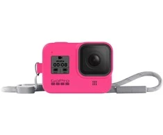 GOPRO SLEEVE + LANYARD (HERO8 Juodas) ELECTRIC Rožinis