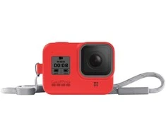 GOPRO SLEEVE + LANYARD (HERO8 Juodas) FIRECRACKER Raudonas