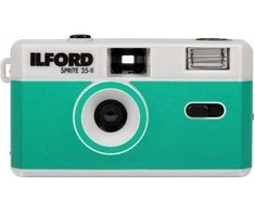 Ilford Sprite 35-II, sidabrinė/mėlsva