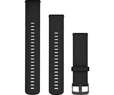 Garmin Quick Release Greitai atsegamas dirželis (22 mm), juodas su skalūno spalvos sagtimi