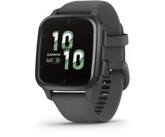 Išmanusis laikrodis Garmin Venu® Sq 2 Skalūnų spalvos aliuminio apvadas su šešėlio pilkos spalvos korpusu ir silikoniniu dirželiu