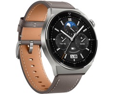 Išmanusis laikrodis Huawei Watch GT 3 Pro Titanium (46mm), Titano spalvos korpusas su pilkos spalvos odiniu dirželiu