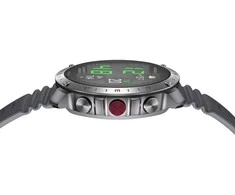 Išmanusis laikrodis Polar Grit X2 Pro, Nerūdijančio plieno korpusas su pilkos spalvos silikoniniu dirželiu