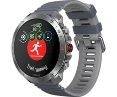 Išmanusis laikrodis Polar Grit X2 Pro, Nerūdijančio plieno korpusas su pilkos spalvos silikoniniu dirželiu