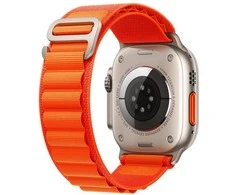 Išmaniojo laikrodžio Apple 4/5/6/7/8/ULTRA/SE dirželis, Oranžinės spalvos, 42/44/45/49mm
