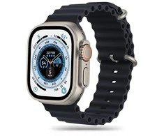 Išmaniojo laikrodžio Apple 4/5/6/7/8/SE/ULTRA  dirželis, Juodos spalvos, 42/44/45/49mm